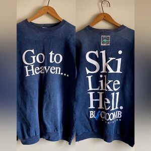 Vintage Blackcomb Whistler Ski Snowboard Crewneck Sweater